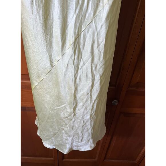 NWT Babaton Women's De Niro Cowl Neck Midi Dress Sleeveless Chamomile Yellow L - Picture 4 of 13